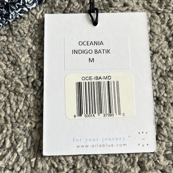 AILA Blue | NWT Oceania Swim Bottom in Indigo Batik - Picture 8 of 11